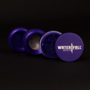 Waterfall 4-Piece Dry Herb Grinder with Removable Screen – Matte (43mm)