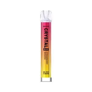 Crystal Bar 600 Puffs Strawberry Banana Prefilled Vape