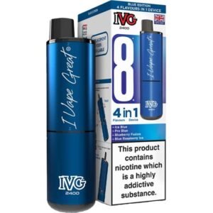 Alternative view of IVG 2400 4 in 1 pod vape kit 5 pack