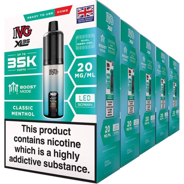 IVG XL35 pod vape kit 5-pack